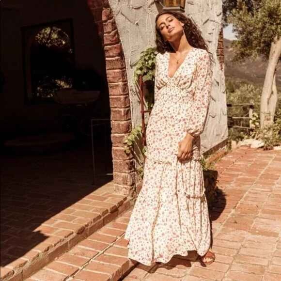 LOST + WANDER Love in Bloom Long Sleeve Floral Maxi Dresss - Picture 2 of 14